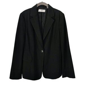 Black City DKNY Blazer with Stitching Detail Size 14